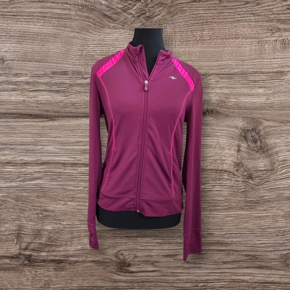 Athletic Works Kids Full Zip Jacket - Purple and Pink Size 14-16 - Picture 1 of 5
